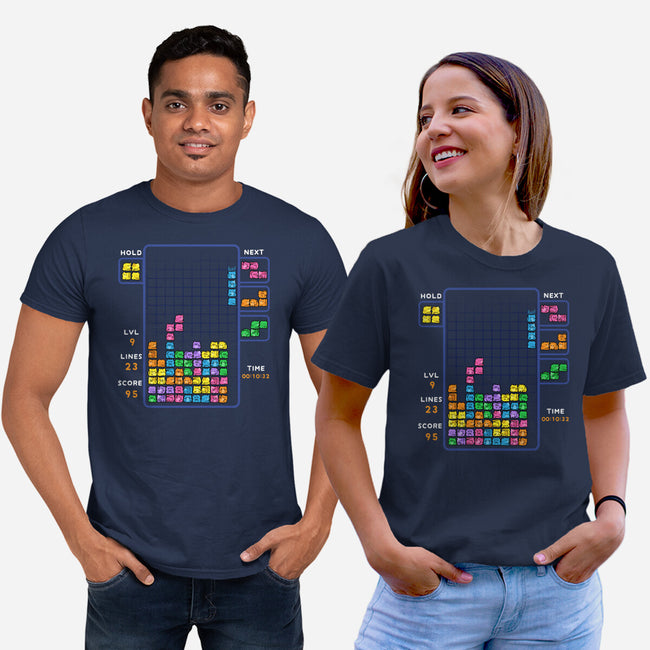 Tetris Cats-Unisex-Basic-Tee-GoshWow