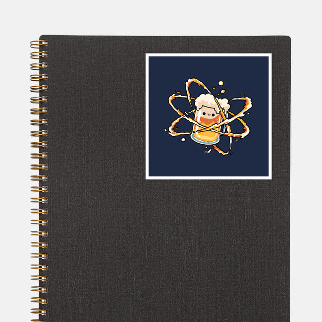 Beer Atom-None-Glossy-Sticker-GoshWow