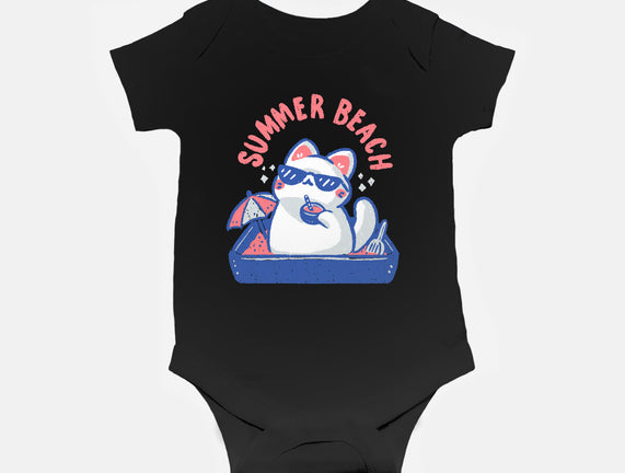 Funny Summer Beach Cat