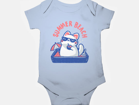 Funny Summer Beach Cat