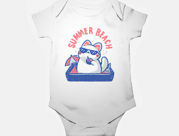 Funny Summer Beach Cat