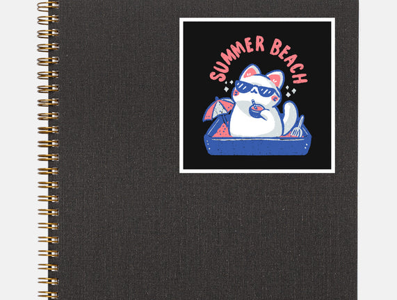 Funny Summer Beach Cat