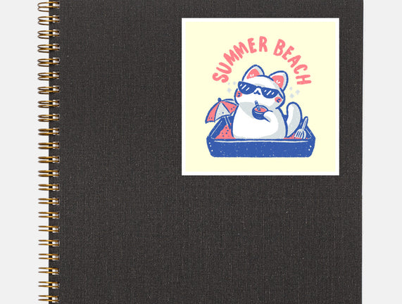 Funny Summer Beach Cat