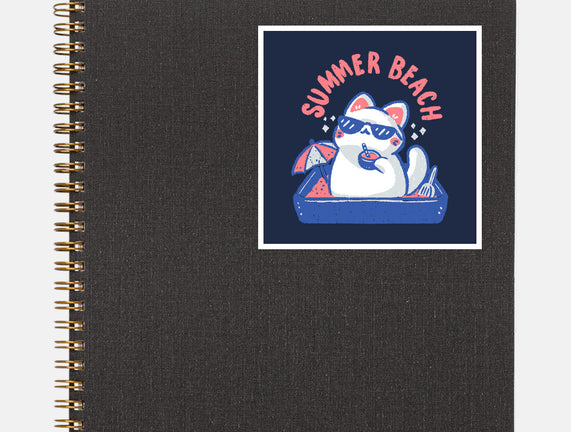 Funny Summer Beach Cat