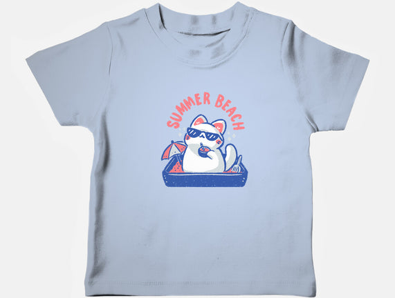 Funny Summer Beach Cat