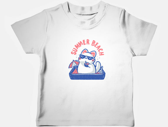 Funny Summer Beach Cat