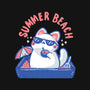 Funny Summer Beach Cat-Mens-Basic-Tee-xMorfina