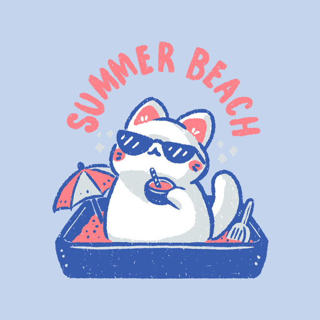 Funny Summer Beach Cat-Baby-Basic-Onesie-xMorfina
