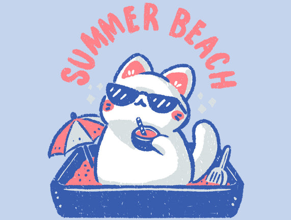 Funny Summer Beach Cat