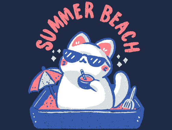 Funny Summer Beach Cat