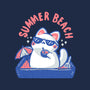 Funny Summer Beach Cat-Mens-Heavyweight-Tee-xMorfina