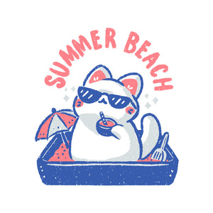 Funny Summer Beach Cat