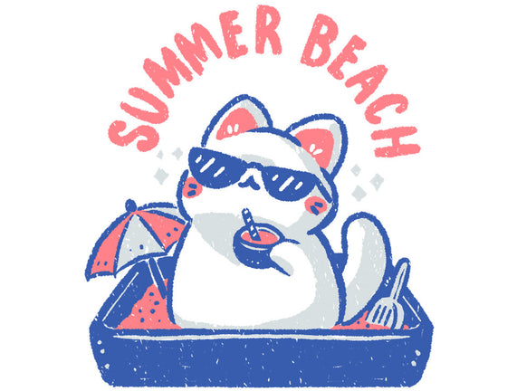 Funny Summer Beach Cat
