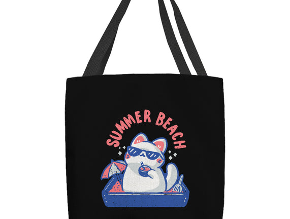 Funny Summer Beach Cat