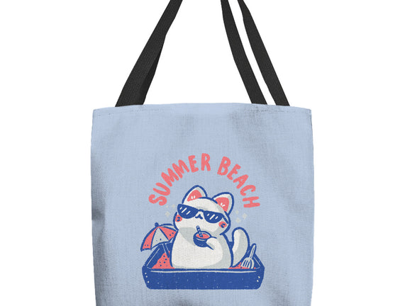 Funny Summer Beach Cat