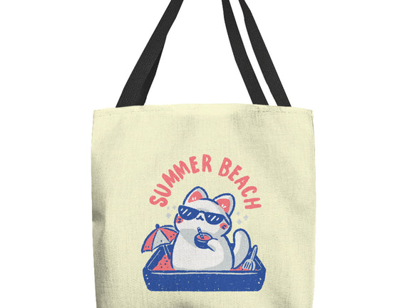 Funny Summer Beach Cat