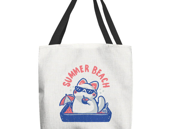 Funny Summer Beach Cat