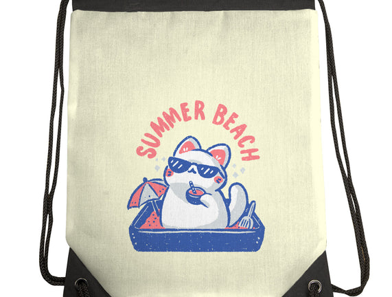 Funny Summer Beach Cat