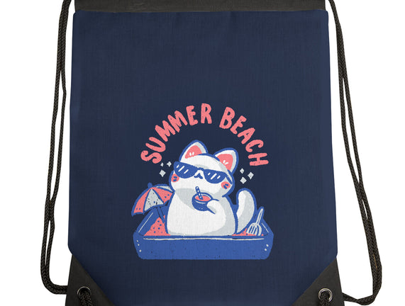 Funny Summer Beach Cat