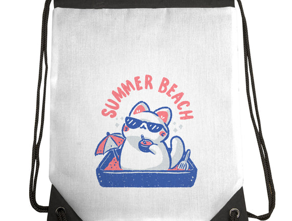 Funny Summer Beach Cat