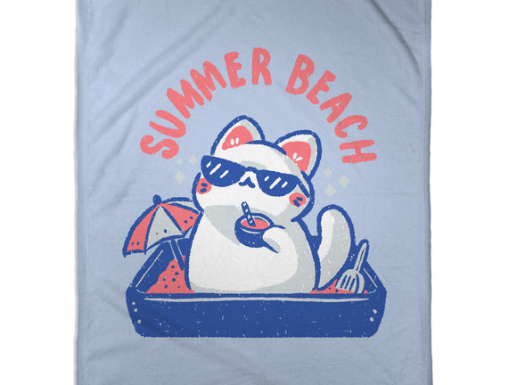 Funny Summer Beach Cat
