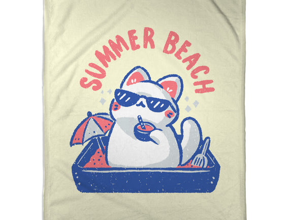 Funny Summer Beach Cat