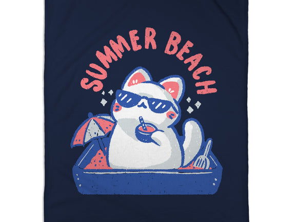 Funny Summer Beach Cat