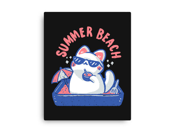 Funny Summer Beach Cat