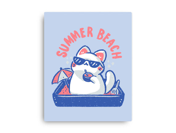Funny Summer Beach Cat