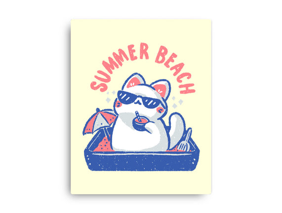 Funny Summer Beach Cat