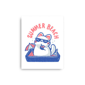 Funny Summer Beach Cat