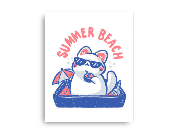 Funny Summer Beach Cat