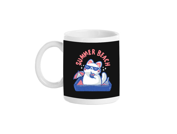 Funny Summer Beach Cat