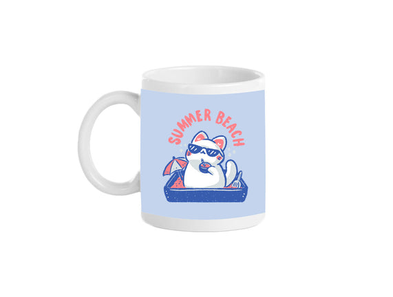 Funny Summer Beach Cat