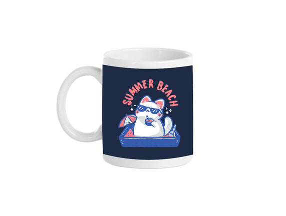 Funny Summer Beach Cat