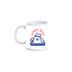 Funny Summer Beach Cat
