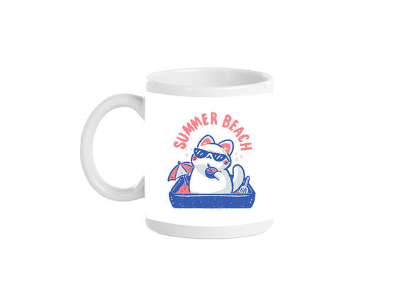 Funny Summer Beach Cat