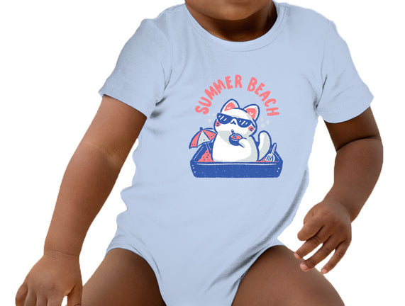 Funny Summer Beach Cat