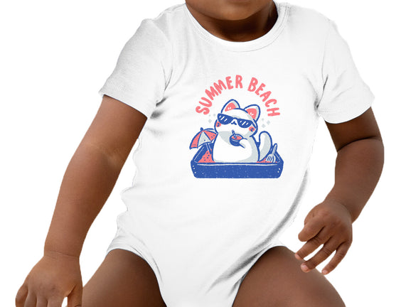 Funny Summer Beach Cat
