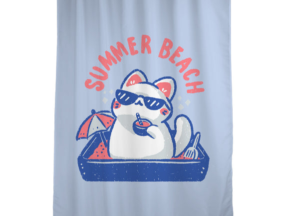Funny Summer Beach Cat