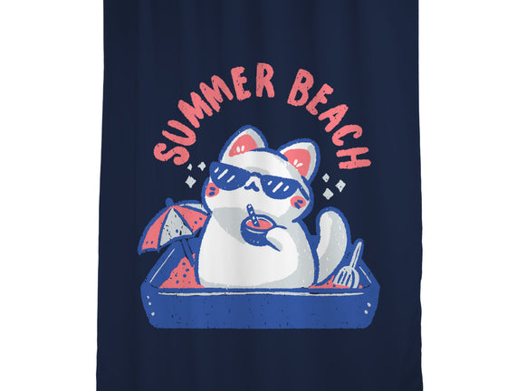 Funny Summer Beach Cat
