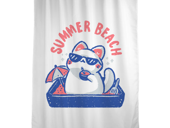 Funny Summer Beach Cat
