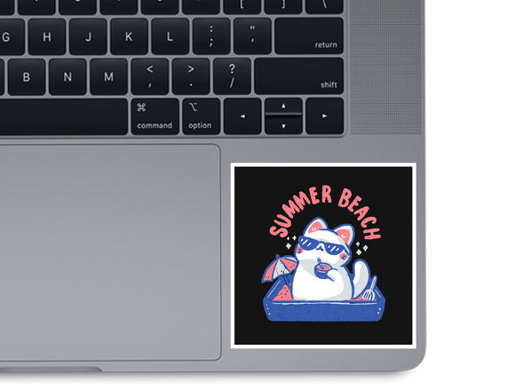 Funny Summer Beach Cat