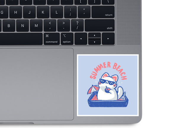 Funny Summer Beach Cat