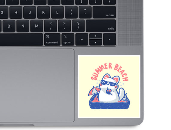 Funny Summer Beach Cat