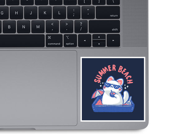 Funny Summer Beach Cat