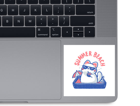Funny Summer Beach Cat