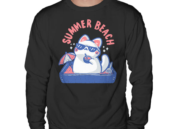 Funny Summer Beach Cat