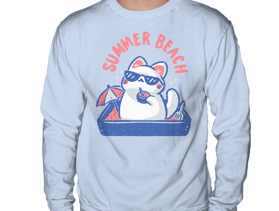 Funny Summer Beach Cat