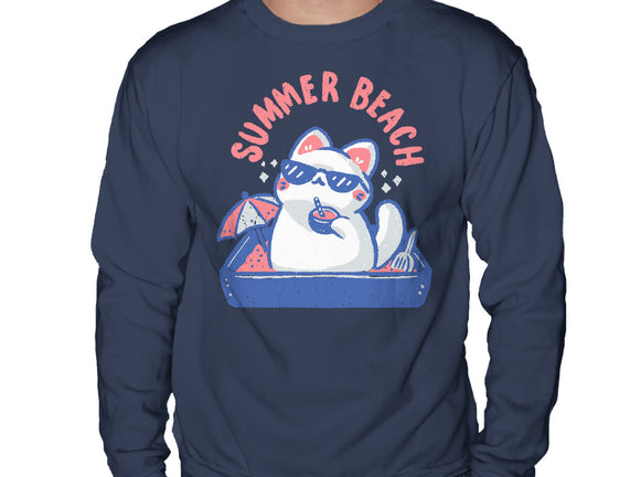 Funny Summer Beach Cat